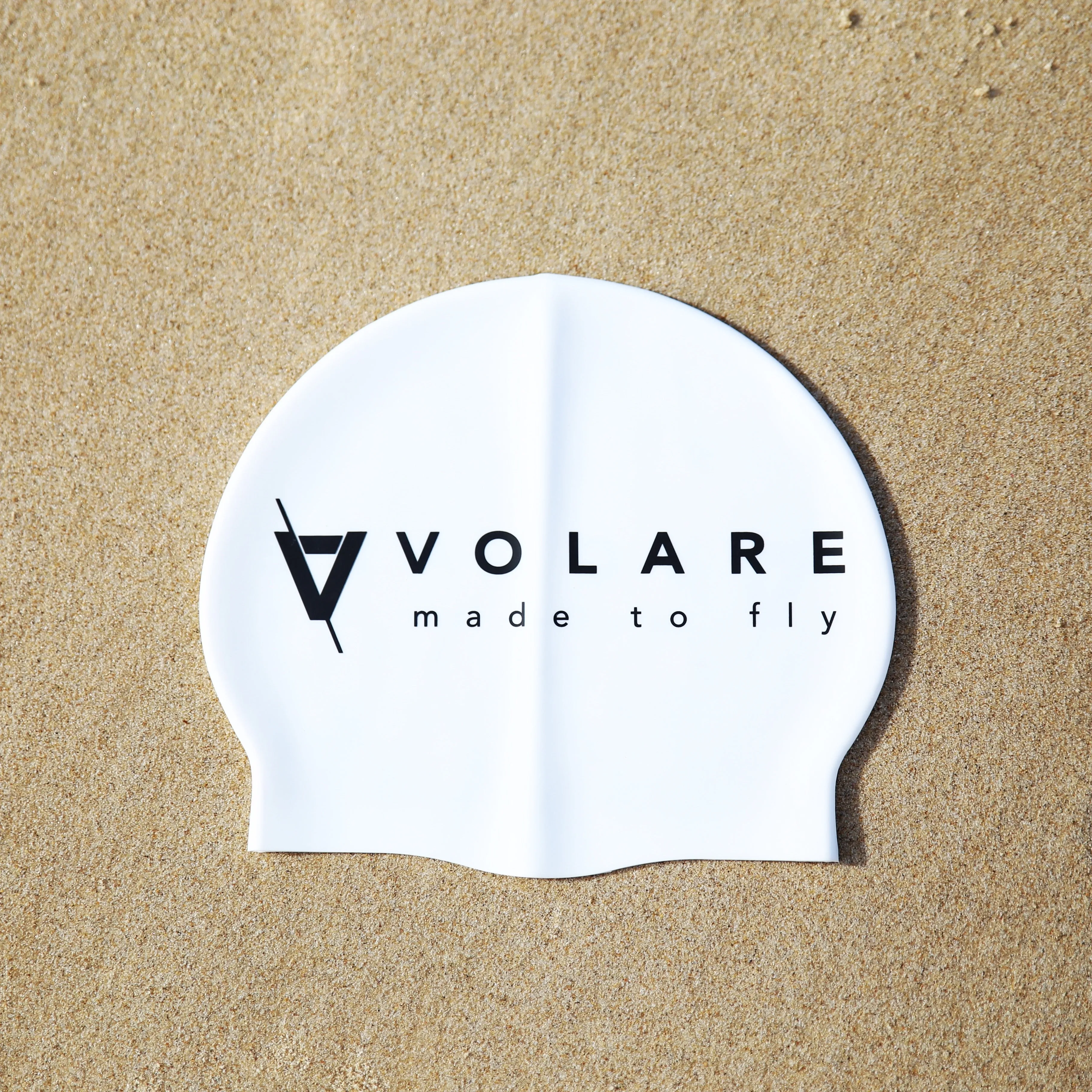 Volare Unisex Swim Cap - White