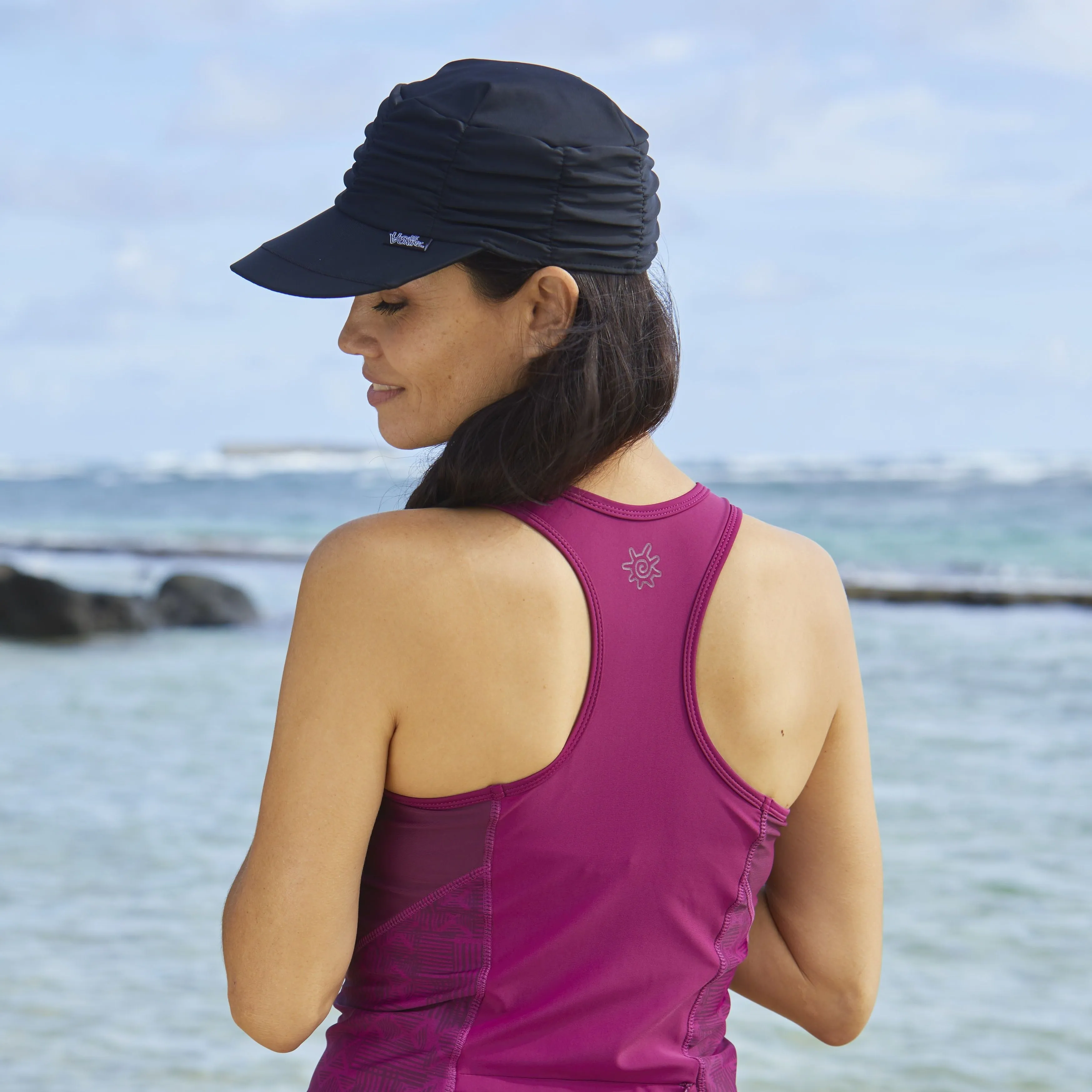 Women's Ruched Sun Cap